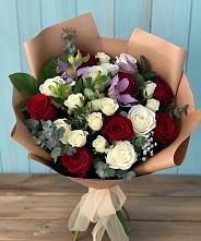 Букет цветов из:  Розы и Альстромерии в Раздолинск