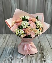 Букет цветов из:  Гвоздики, Розы и Хризантемы #REPLACE_PRED# Раздолинск