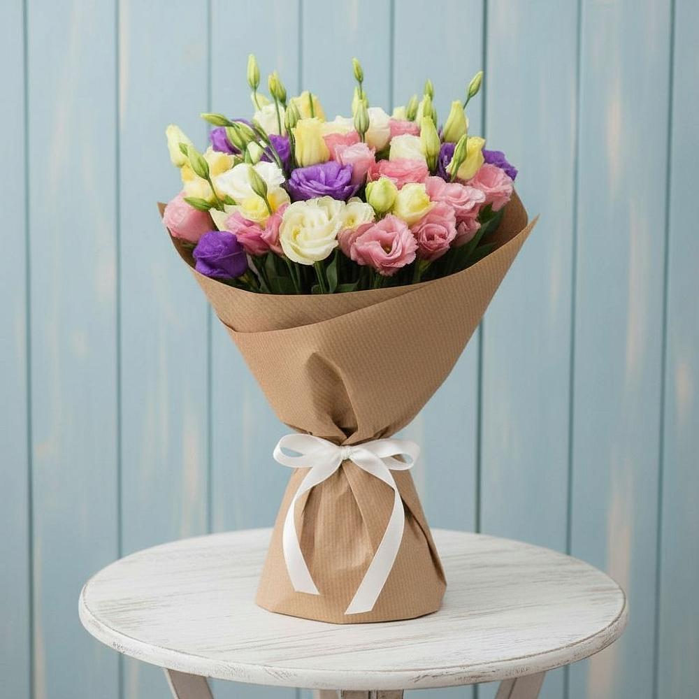 Букет цветов из: Лизиантусы в Раздолинск