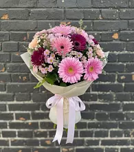 Букет цветов из:  Герберы и Хризантемы в Раздолинск