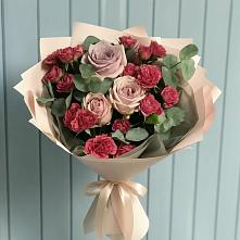 Букет цветов из:  Гвоздики и Розы #REPLACE_PRED# Раздолинск