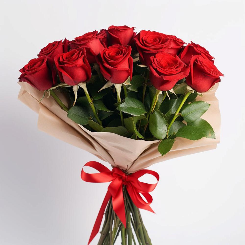 Букет 11 Красных роз Эдлесс Лав в Раздолинск