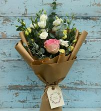 Букет цветов из:  Розы и Лизиантусы #REPLACE_PRED# Раздолинск