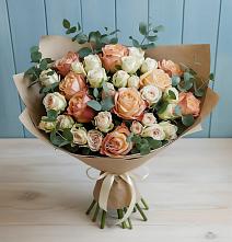 Букет цветов из:  Альстромерии и Розы в Раздолинск